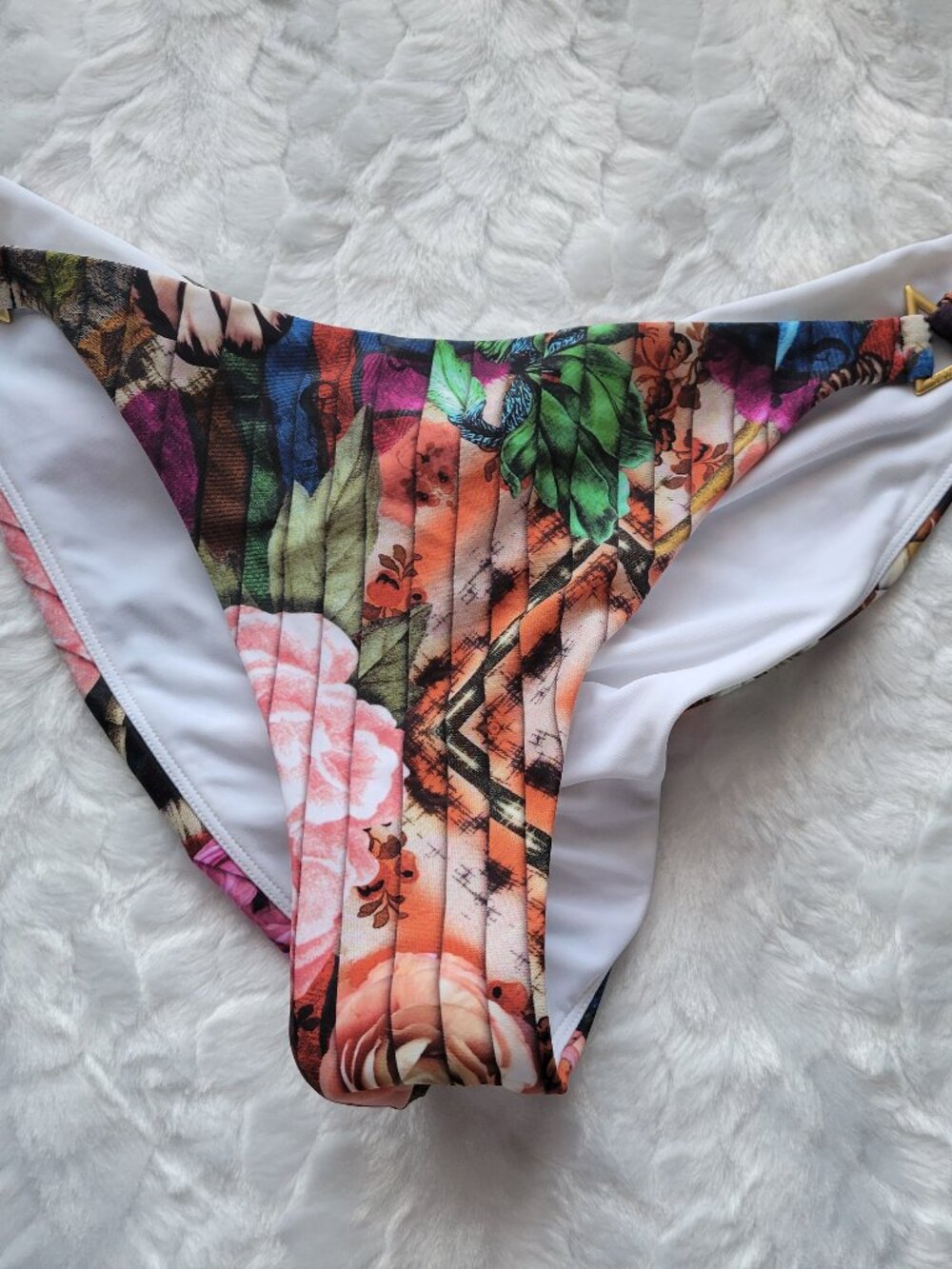 Swiminista Floral Bikini Bottom Women's XL Swim Wise  x Christian Lacroix NWT